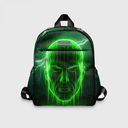 Детский рюкзак Неоновая голова, цвет: 3D-принт