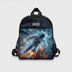 Детский рюкзак Космонавт парит в космосе среди звезд, цвет: 3D-принт