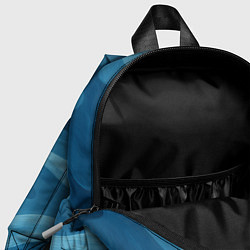 Детский рюкзак Камуфляжные синие волны, цвет: 3D-принт — фото 2