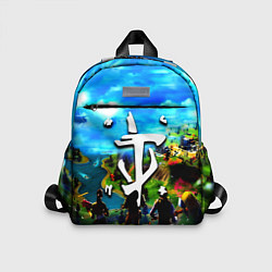 Детский рюкзак Fortnite x doom logo, цвет: 3D-принт