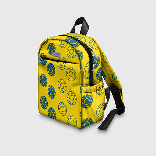 Детский рюкзак Ряды из спортивных мячей / 3D-принт – фото 3