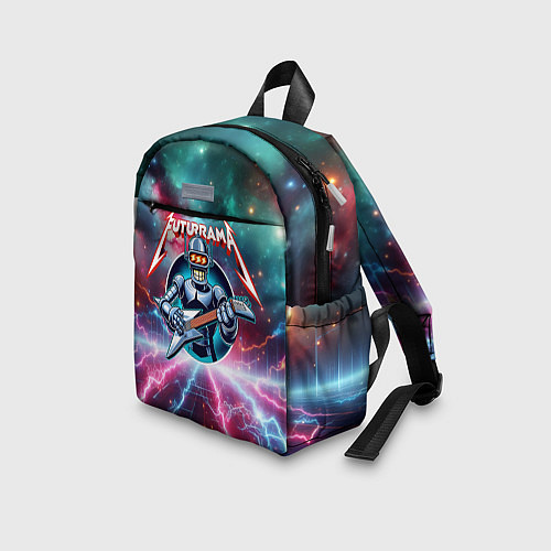 Детский рюкзак Гитарист Бендер рок группы Футурама / 3D-принт – фото 3