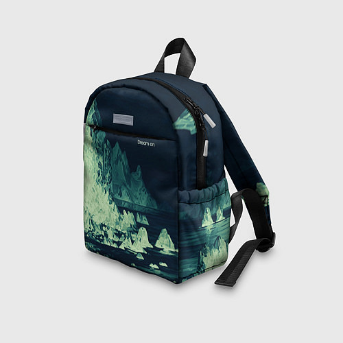 Детский рюкзак Dream on стилизованный скалистый берег / 3D-принт – фото 3