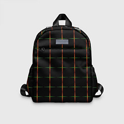 Детский рюкзак Color black orange green crosses