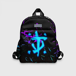 Детский рюкзак Doom неоновые штрихи, цвет: 3D-принт