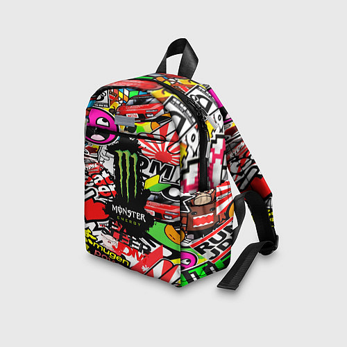 Детский рюкзак Monster energy steel brend / 3D-принт – фото 3