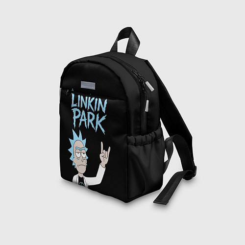 Детский рюкзак Linkin Park и Рик рокер двухсторонняя / 3D-принт – фото 3