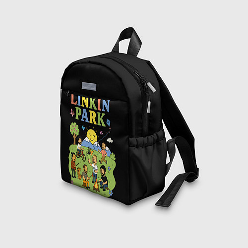 Детский рюкзак Linkin Park, мультяшный стиль / 3D-принт – фото 3