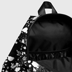 Детский рюкзак Дум белые брызги красок, цвет: 3D-принт — фото 2