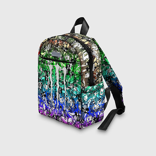 Детский рюкзак Monster energy стикеры / 3D-принт – фото 3