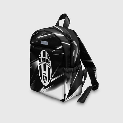 Детский рюкзак Juventus geometry stripes black / 3D-принт – фото 3