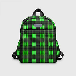 Детский рюкзак Color green and black, цвет: 3D-принт