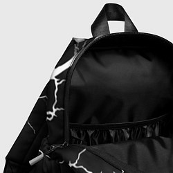 Детский рюкзак Barcelona черно белые молнии, цвет: 3D-принт — фото 2