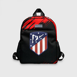 Детский рюкзак Атлетико Мадрид красные краски, цвет: 3D-принт