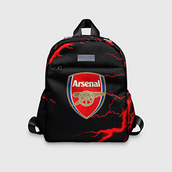 Детский рюкзак Arsenal красные молнии, цвет: 3D-принт