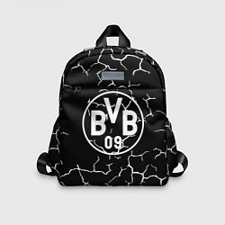 Детский рюкзак Borussia черно белые, цвет: 3D-принт
