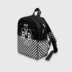 Детский рюкзак Borussia шахматная клетка, цвет: 3D-принт — фото 2