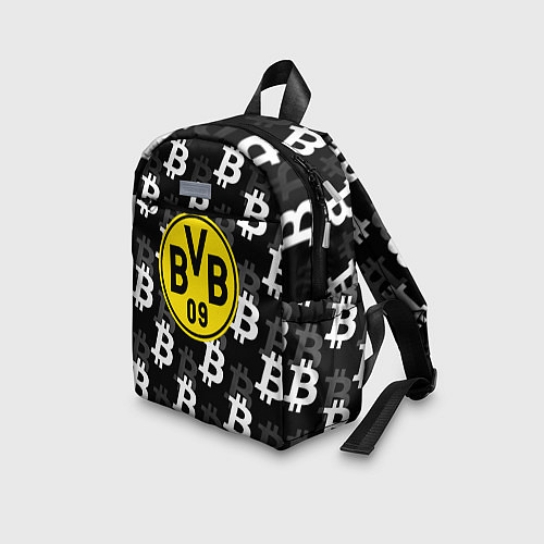 Детский рюкзак Borussia биткоин паттерн / 3D-принт – фото 3