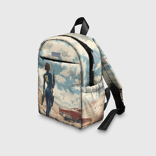 Детский рюкзак Fallout девушка в пустоши / 3D-принт – фото 3