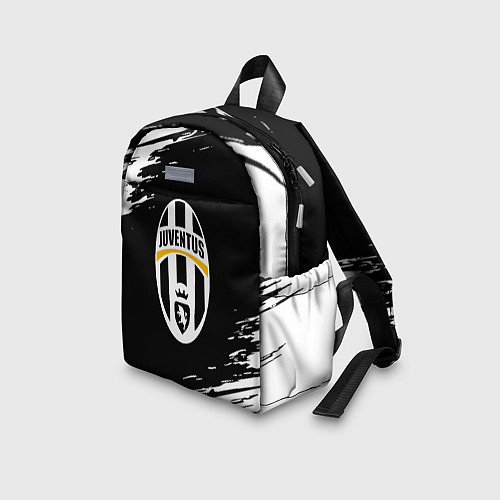 Детский рюкзак Juventus краски штрихи текстура / 3D-принт – фото 3