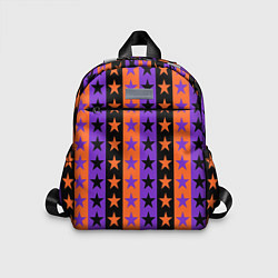 Детский рюкзак Звёзды Хэллоуина паттерн полосатый