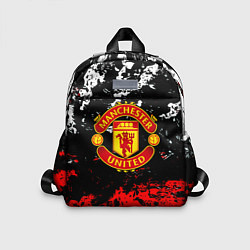 Детский рюкзак Манчестер Юнайтед краски, цвет: 3D-принт