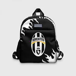 Детский рюкзак Juventus белый огонь текстура, цвет: 3D-принт