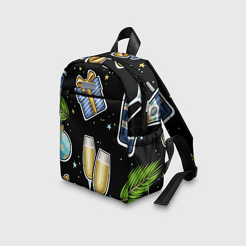 Детский рюкзак Новогодний вайб / 3D-принт – фото 3