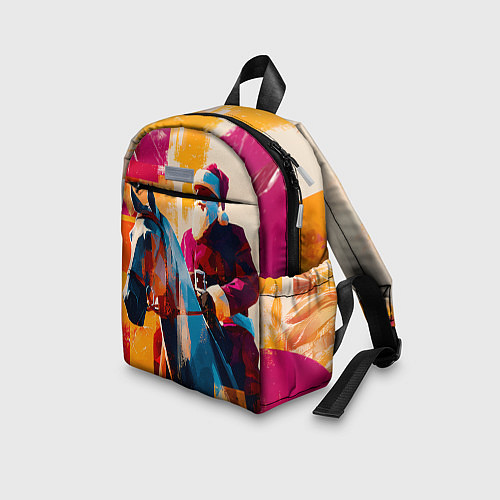 Детский рюкзак Дед Мороз на коне / 3D-принт – фото 3