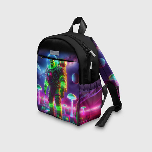 Детский рюкзак Космонавт Шрук в неоновом скафандре на загадочной / 3D-принт – фото 3