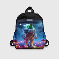 Детский рюкзак Шрек бравый космонавт - неоновое свечение, цвет: 3D-принт