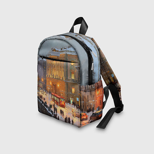 Детский рюкзак Предновогодний Санкт-Петербург / 3D-принт – фото 3