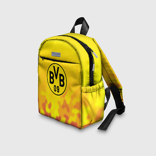 Детский рюкзак Borussia камуфляж желтый текстура / 3D-принт – фото 3