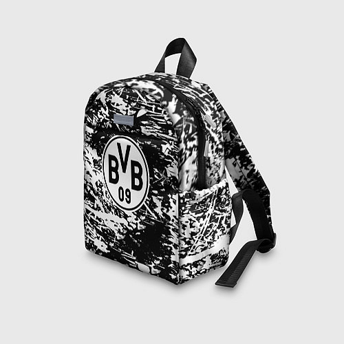 Детский рюкзак Боруссиа белые краски / 3D-принт – фото 3