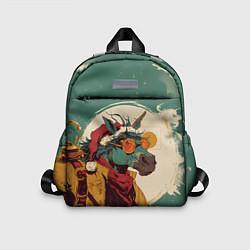 Детский рюкзак Новогодний конь в желтых очках, цвет: 3D-принт