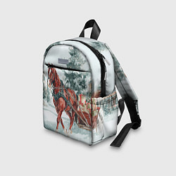 Детский рюкзак Новогодняя лошадка 2026, цвет: 3D-принт — фото 2
