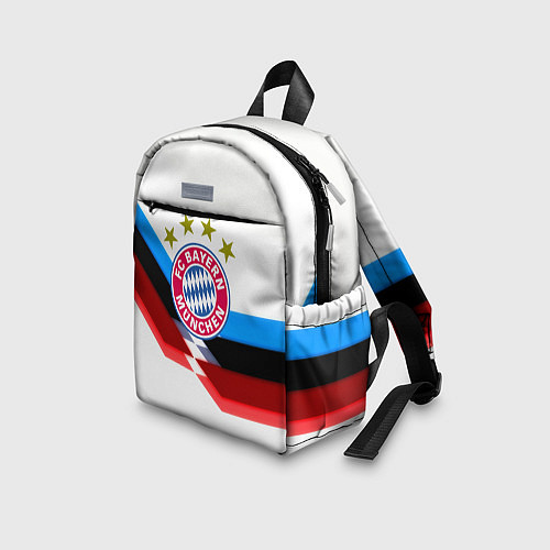 Детский рюкзак Бавария Мюнхен геометрия спорт / 3D-принт – фото 3