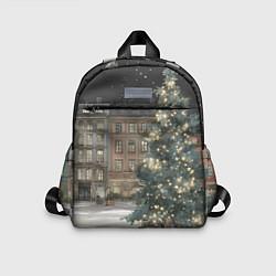 Детский рюкзак Елка во дворе, цвет: 3D-принт