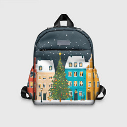 Детский рюкзак Новогодний снежный город