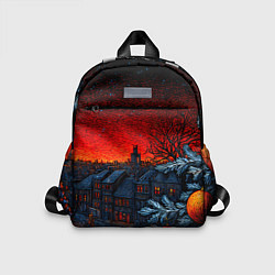 Детский рюкзак Новый год в ночном городе