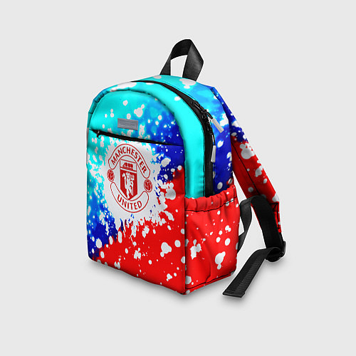 Детский рюкзак Манчестер Юнайтед неон / 3D-принт – фото 3