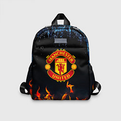 Детский рюкзак Манчестер Юнайтед лёд и огонь, цвет: 3D-принт