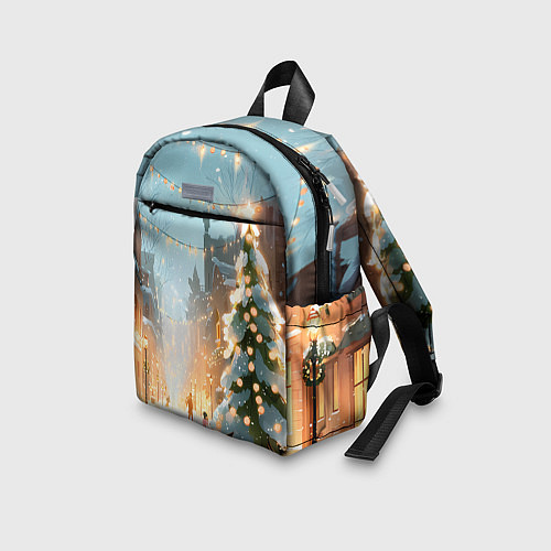 Детский рюкзак Новогодняя елочка / 3D-принт – фото 3