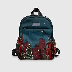 Детский рюкзак Новогодняя ночь, цвет: 3D-принт