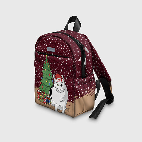 Детский рюкзак Кот Бендер и ёлка / 3D-принт – фото 3