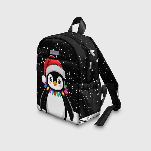 Детский рюкзак Пингвин в шапке Санты / 3D-принт – фото 3