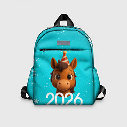 Детский рюкзак Голова лошадки, цвет: 3D-принт