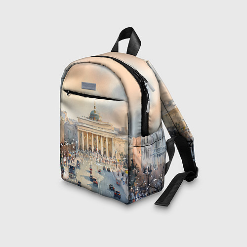 Детский рюкзак Питер - снежный день / 3D-принт – фото 3