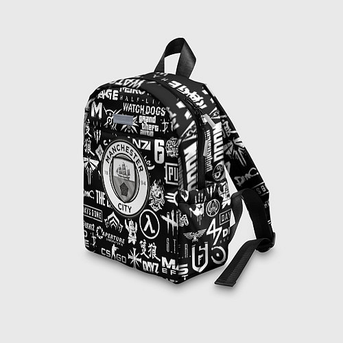 Детский рюкзак Манчестер сити логотипы игр / 3D-принт – фото 3