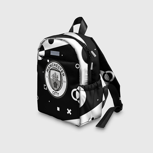 Детский рюкзак Манчестер сити геометрия блэк / 3D-принт – фото 3